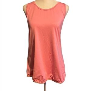 KIAVA Pink Sleeveless Relaxed Tank Top